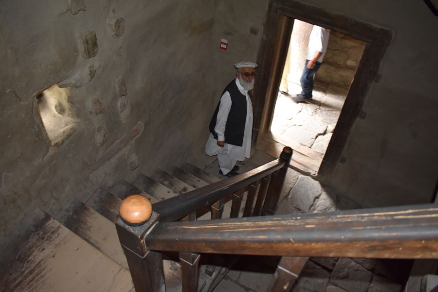 Narrow and winding staircaes were meant to prevent a rush on the Fort