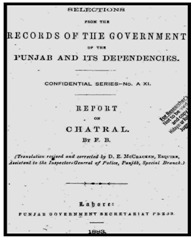 Faiz Bakhs's Report on Chitral