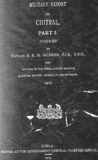 gurdon's report on chitral
